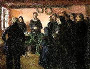 Anna Ancher en begravelse France oil painting artist